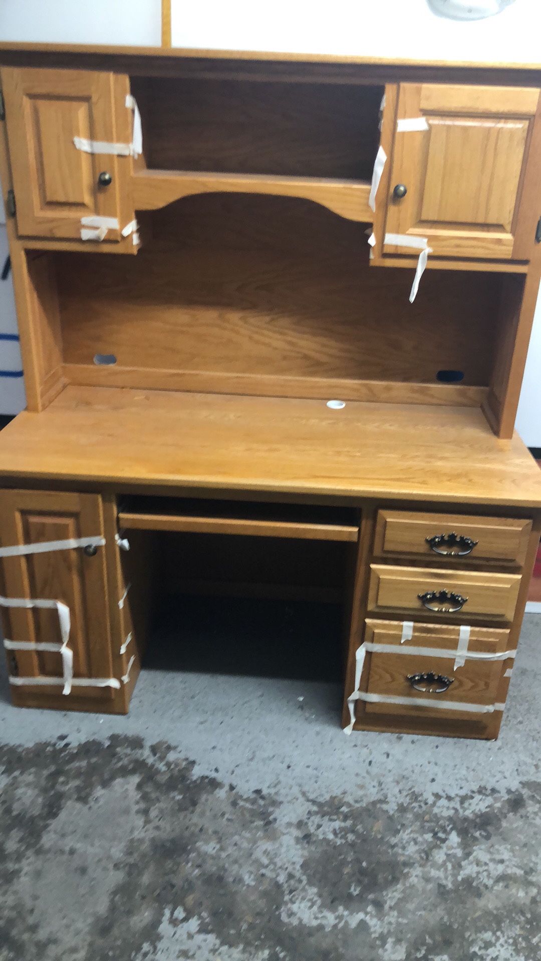 55”wx25”dx30”h Awkward desk