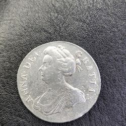 1705 Queen Anne Solid Silver Sixpence