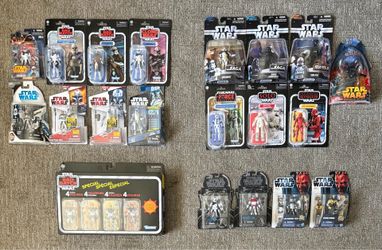 Star Wars TVC Clone Wars Saga Figure Lot