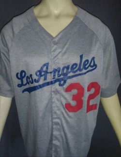 New Throwback Los Angeles Dodgers Sandy Koufax Jersey men XL