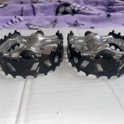 Black Bear Trap Bike Pedals 9/16” Vintage Schwinn Cruiser Old School BMX Bicycle