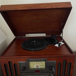 Vintage Vinyl Record Player