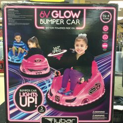 Flybar 6v Glow Bumper Car New Open Box 
