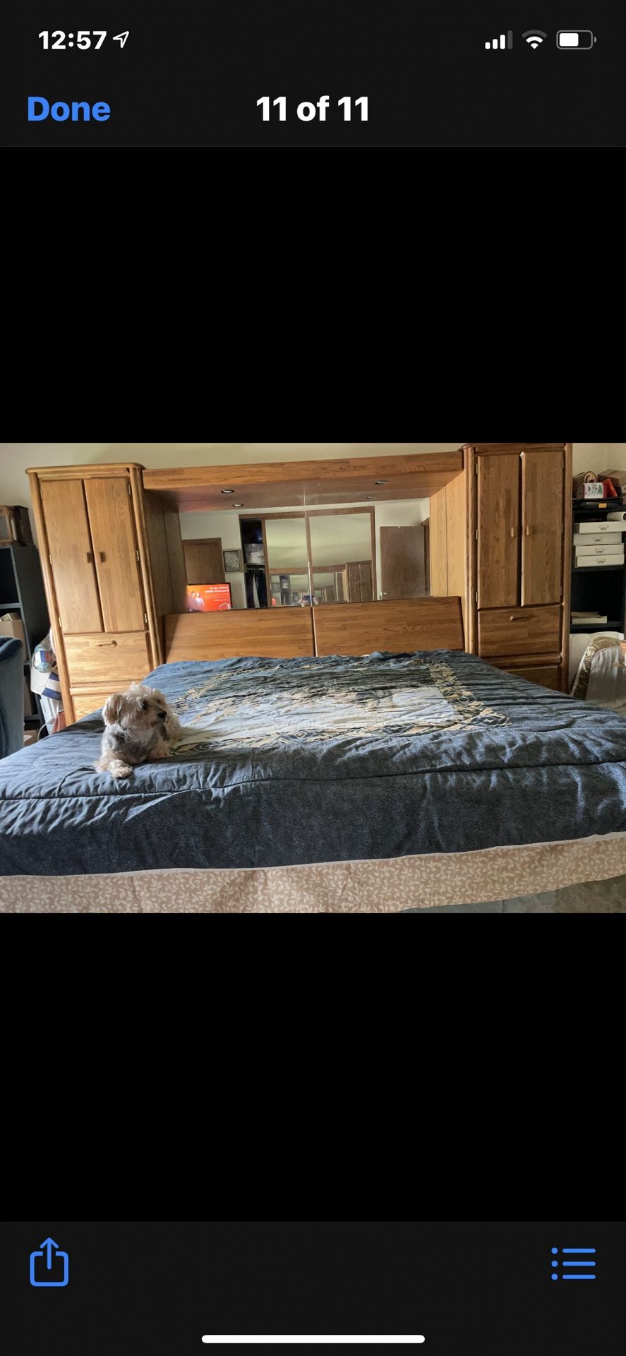 Headboard Mirrors & Platform Under Dresser