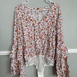 Intimately Free People Floral Bodysuit 