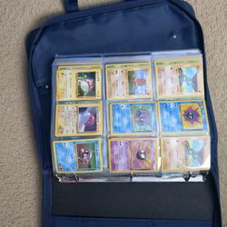 A Whole Page Of Shadowless First Edition Pokémon Cards