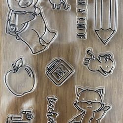 Neat And Tangled School House Near & -Fox Stamp