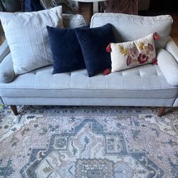 Gray Sofa With Pillows