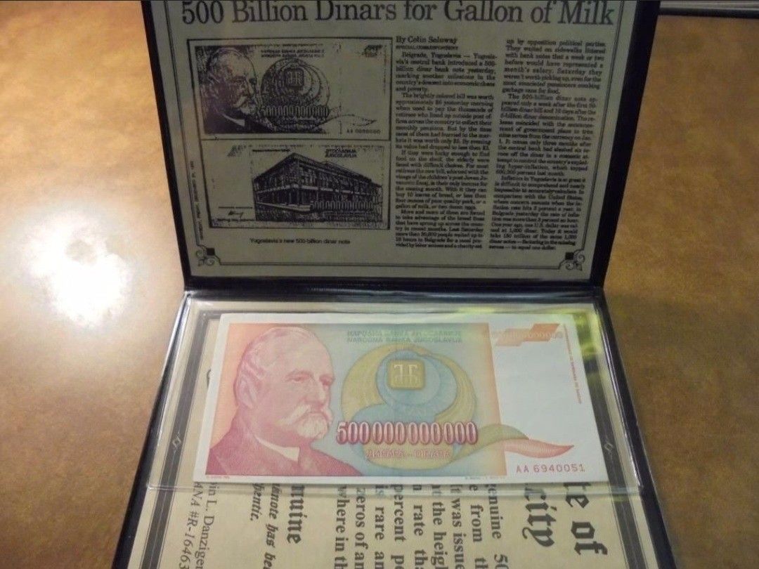 Yugoslavia 1/ 500 Billion Dinar/Authentic