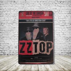 ZZ Top Vintage Style Antique Collectible Tin Metal Sign Wall Decor