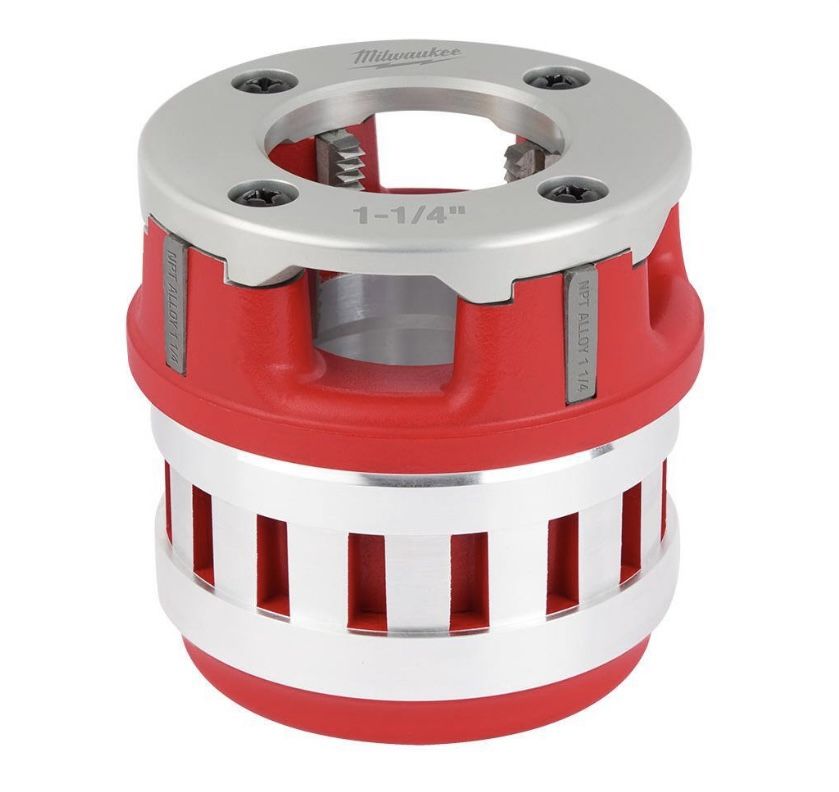 Milwaukee Tool 48-36-1004 Forged Aluminum Alloy Die Head 1-1/4" NPT
