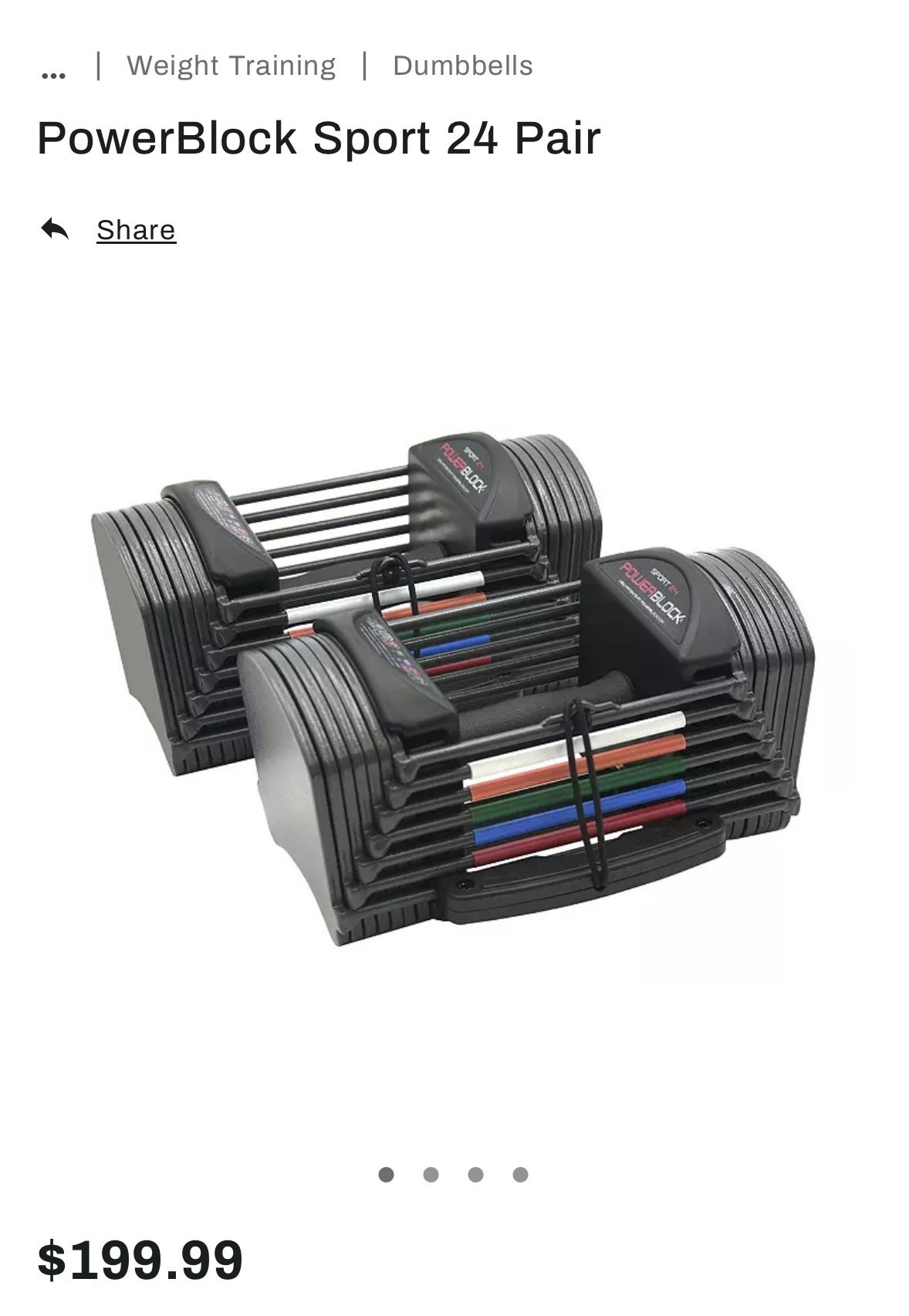 PowerBlock Sport Adjustable Weights AND Stand for Sale in St. Charles