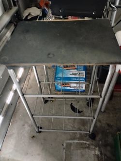 Rolling Utility Cart Shelf Table 