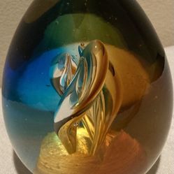 GLASS DECORATIVE PAPER WEIGHTS(4) Available 