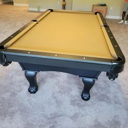 Black Pool Table 