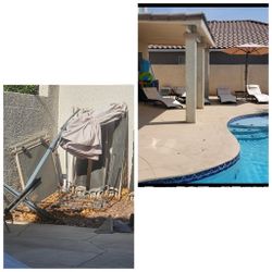 Pool Lounge and Umbrella 
