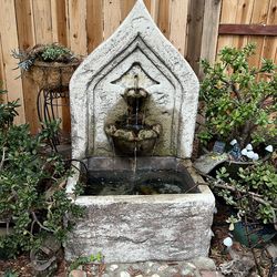Concrete fountain