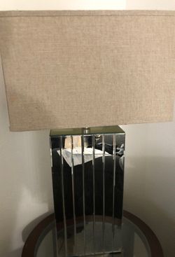 Tall Mirrored table lamp