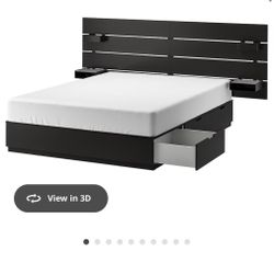NORDLI IKEA Bed frame & Headboard 