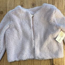 Pink Cropped Fur Jacket NEW