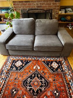 2 seater sofa, grey