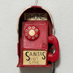 Wish Heaven Had A Phone Santas Hot Line Christmas Ornament Decor