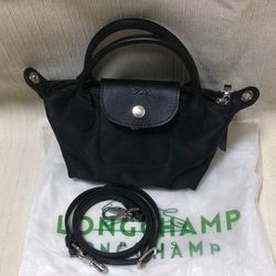 LongChamp Le Pliage Neo Mini pouch with Shoulder Strap