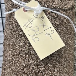 8’6 X 12 Brown Carpet Remnant Rug