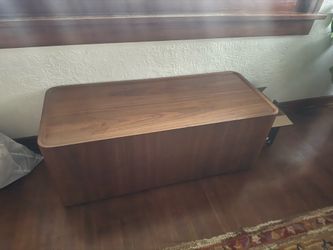 Wood coffee table
