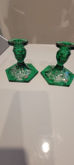 Fenton Candlestick Set