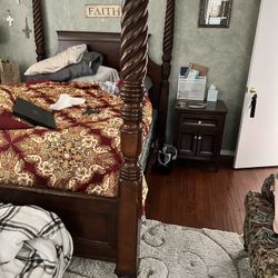 bed night stand, tall dresser no mattress