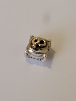Pandora Retired Wedding Band Charm 14k
