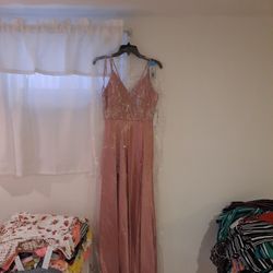 Elegant Sequin Hearts Size 5 New Dress