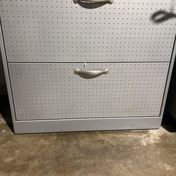 Lateral File Cabinet - 30” Wide, 2 Drawer, Light Gray