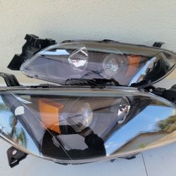 04-09 Mazda 3 Projector Headlights Luces Calaveras Micas Faros Focos Faroles Headlamps Mazda3