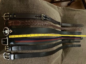 Men’s 6 Assorted Fossil and Leather Belts