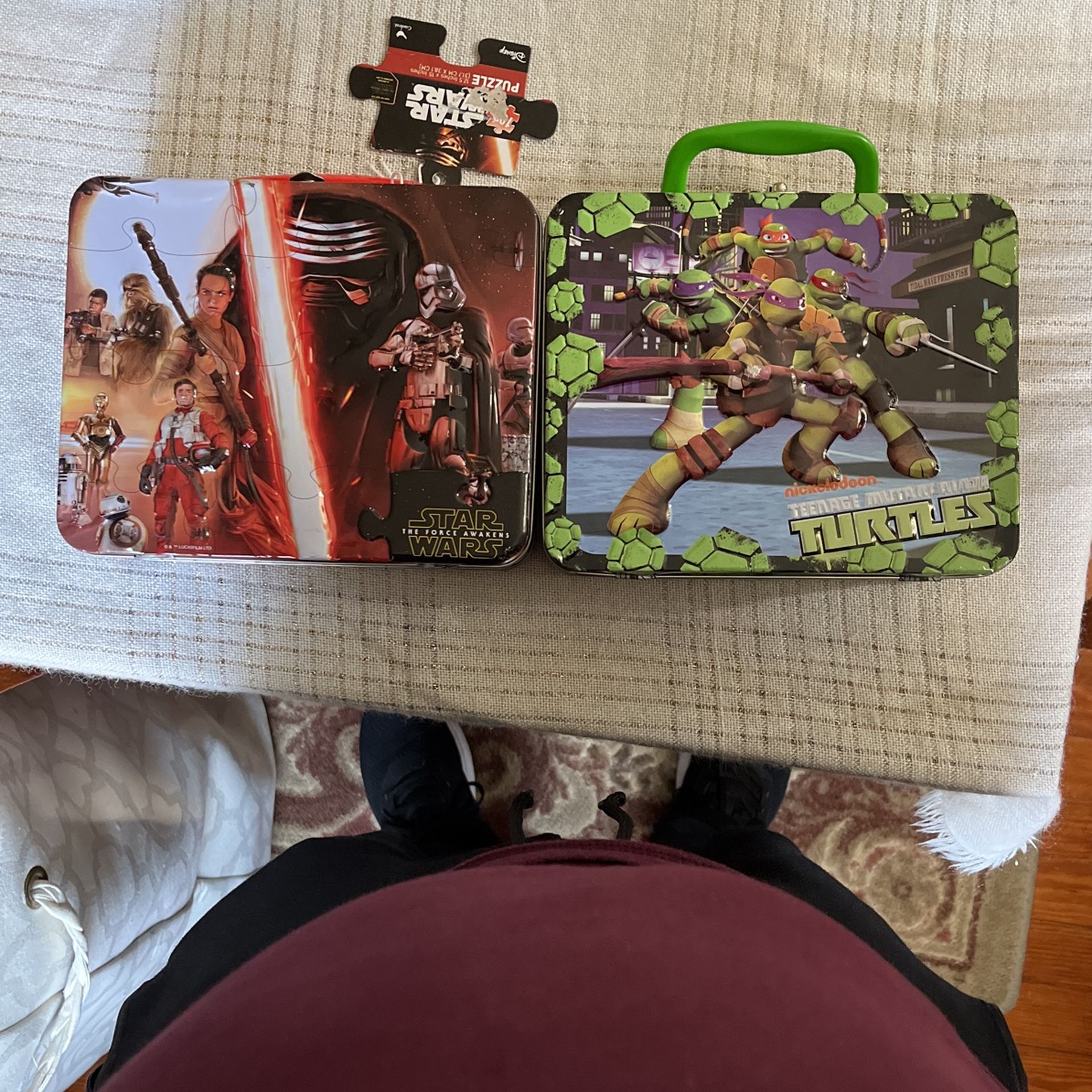 1 TMNT Lunch Box, 1 Star Wars (The Force Awakens) Lunch Box