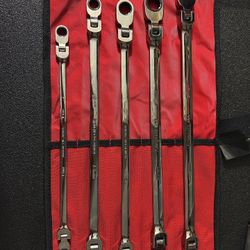 Snap-On Double Flex Ratcheting Box Wrenches XFRM705 Brand New