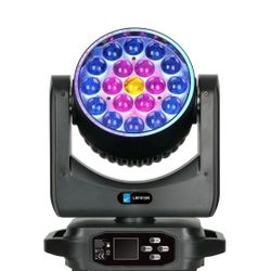 🆕 BRAND NEW 19x15W LED Moving Head Light – RGBW Zoom Beam / Stage Wash DJ Light