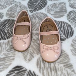 Wonder Nation 3 Baby Girl Bow Ballet Flats Shoes 