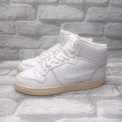 Nike Mens Ebernon Mid White Basketball Shoes Sneakers Size 10