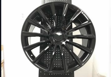 17" Mercedes-Benz Wheels - Gloss Black Thin Multi-Spoke - $39 Down