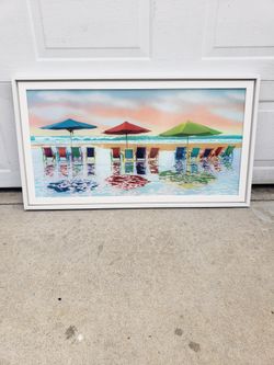 Beach Theme Framed Art Print