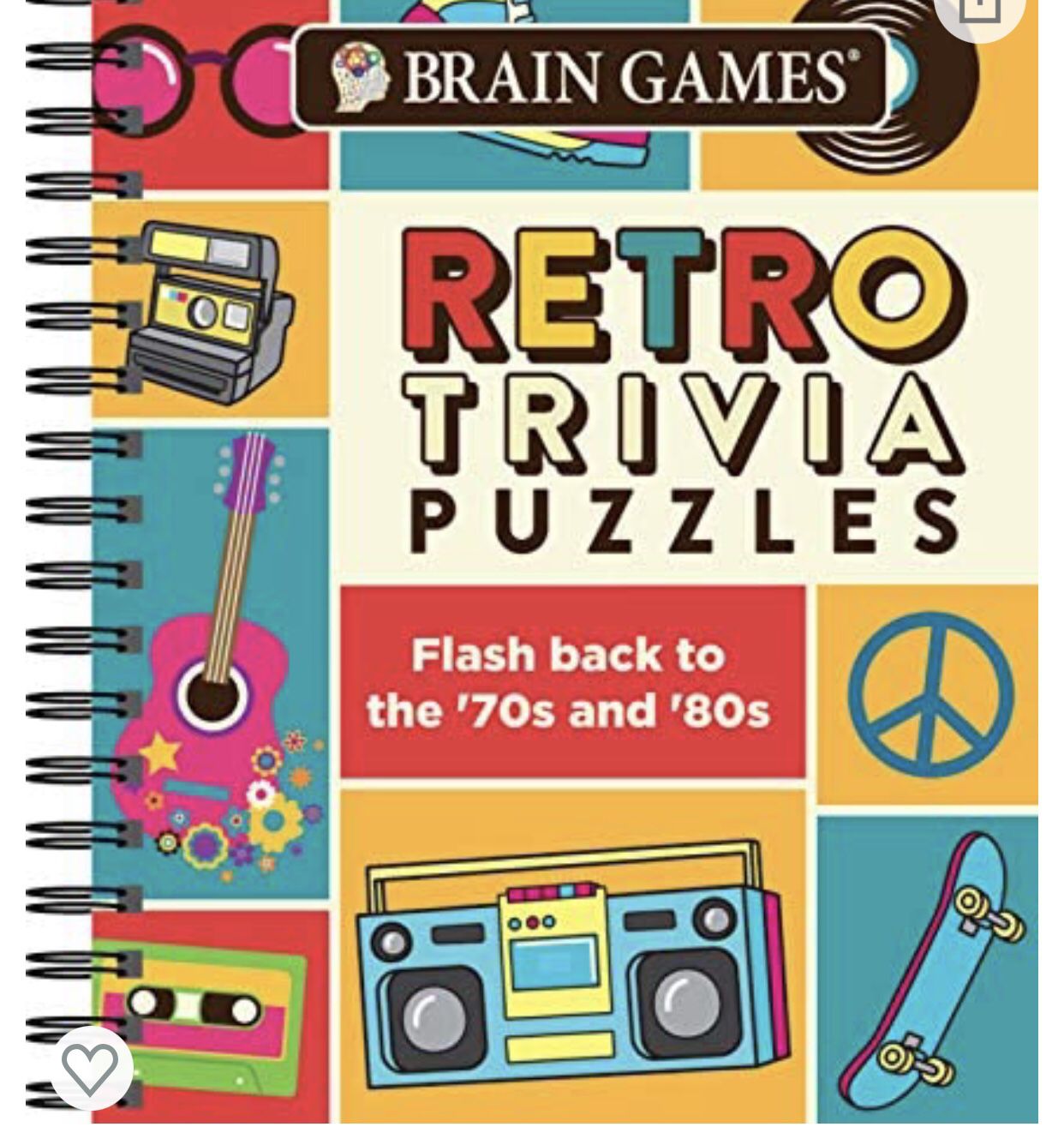 Retro Trivia Puzzles-Brain Games-Flashback to the 70’s & 80’s-New