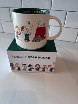 Limited Edition Starbucks x Peanuts Snoopy Fall Ceramic Mug (14 oz) – New in Box