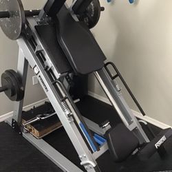 Force Hack Squat And Leg Press Machine 