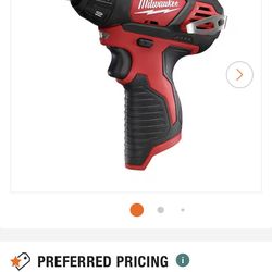 Milwaukee M12 drill (screwdriver 2401-20  And Batteries