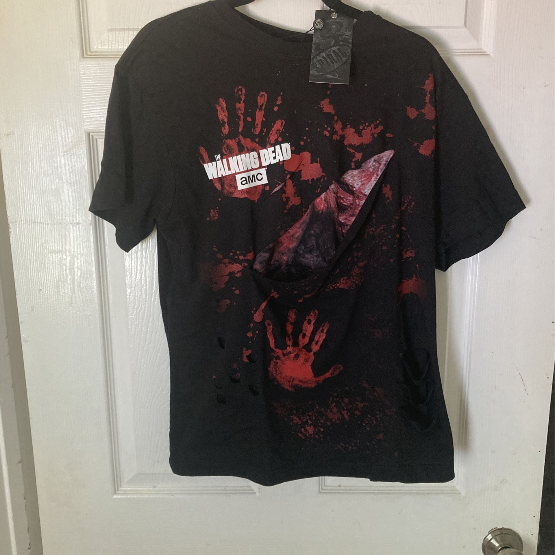 The Walking Dead Infected Slice Shirt Skeleton Amc