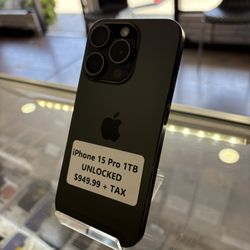 iPhone 15 Pro 1TB Unlocked 