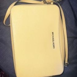 Yellow Michael Kors Crossbody Bag